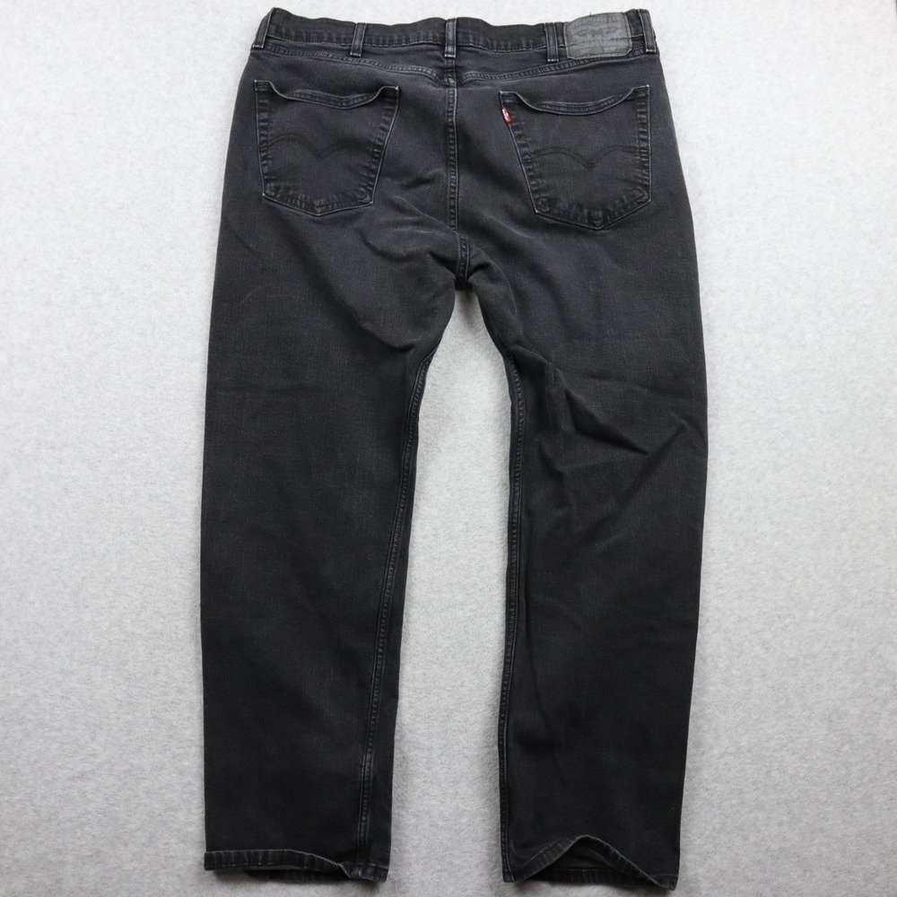 Levi's 505‎ Jeans Mens 40x30 Regular Fit Stretch Flex 5-Pocket Denim Black - Picture 11 of 12